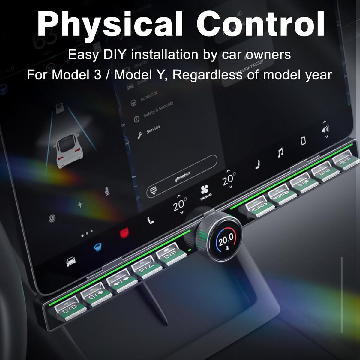 Tesla Physical Buttons for Model Y 2024 Latest New As Xiaomi SU7 Model